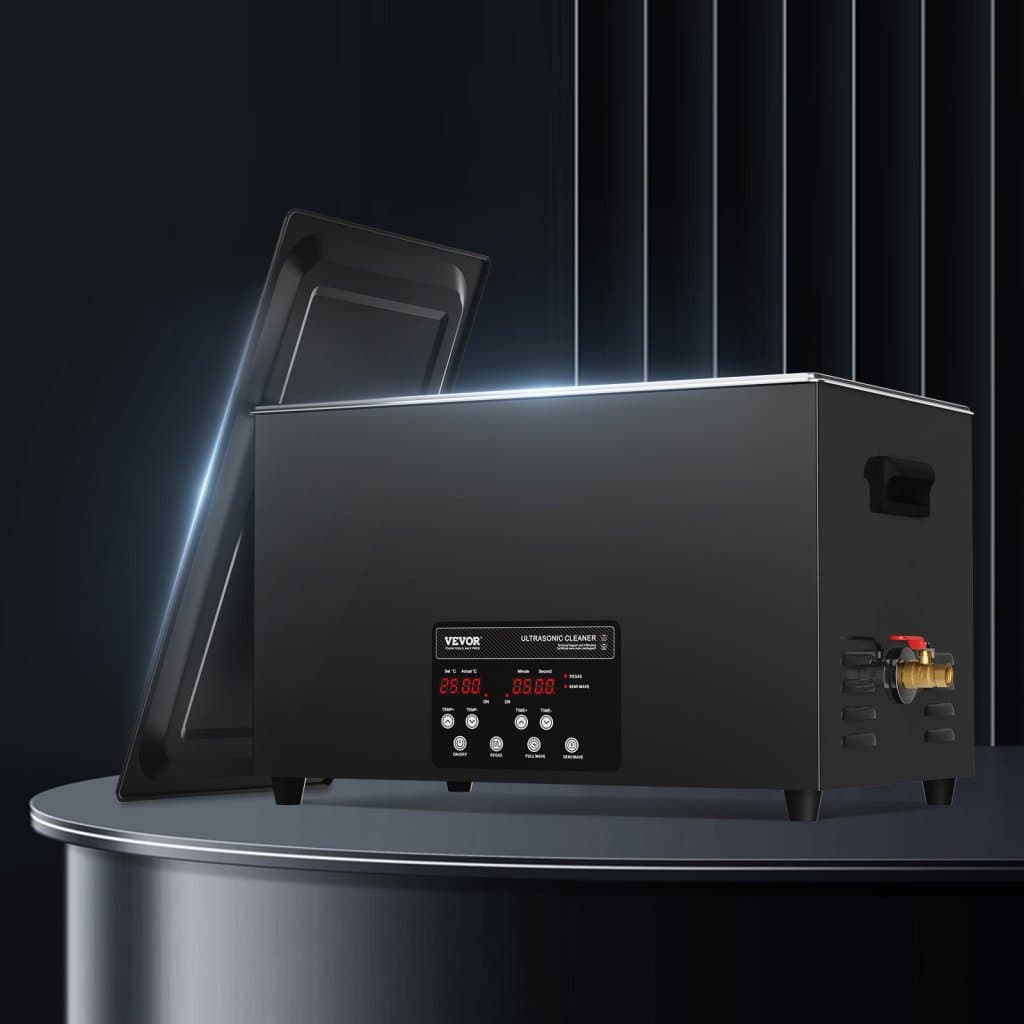 Ultrahangos tisztító 30L 600W fekete