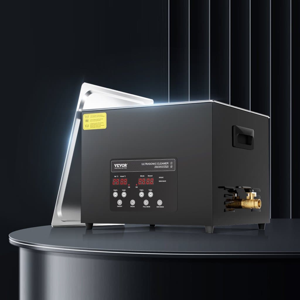 Ultrahangos tisztító 15L 360W fekete