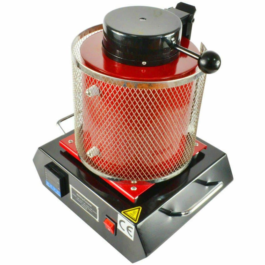 Automata olvasztókemencé 1800 W, 2 kg, grafit olvasztótégellyel