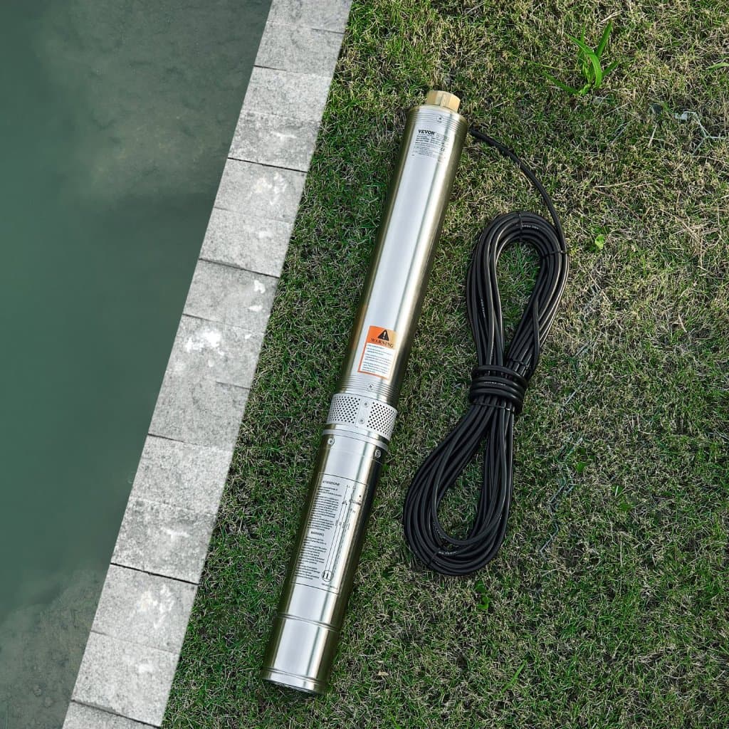 550 W-os merülőszivattyú, rozsdamentes acél, vízpumpa, 84 m, 65 l/perc