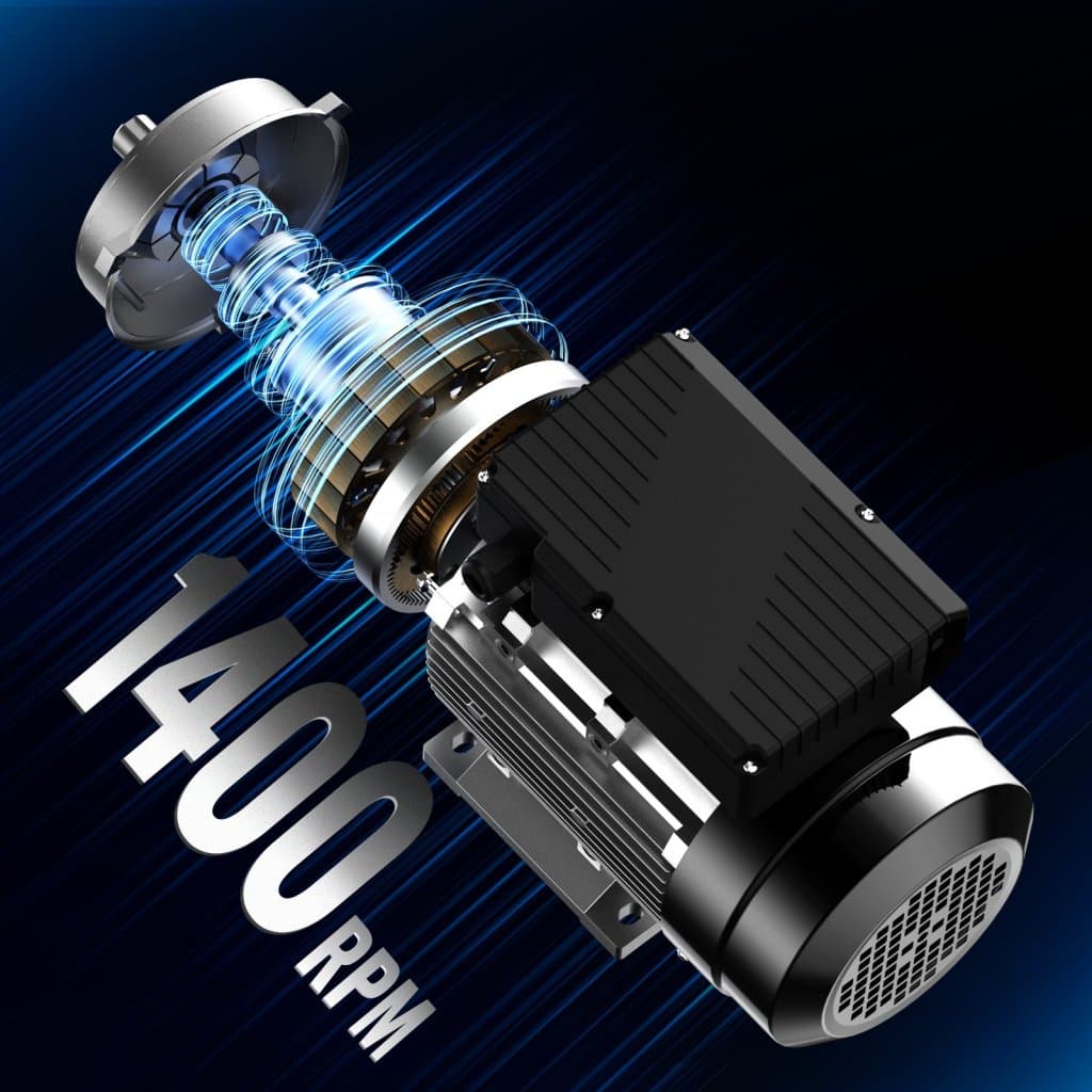 Elektromotor 0,75 kW 1400 ford/perc. AC 220~240 V 5,45 A 1 fázis 19 mm hřídel s perem
