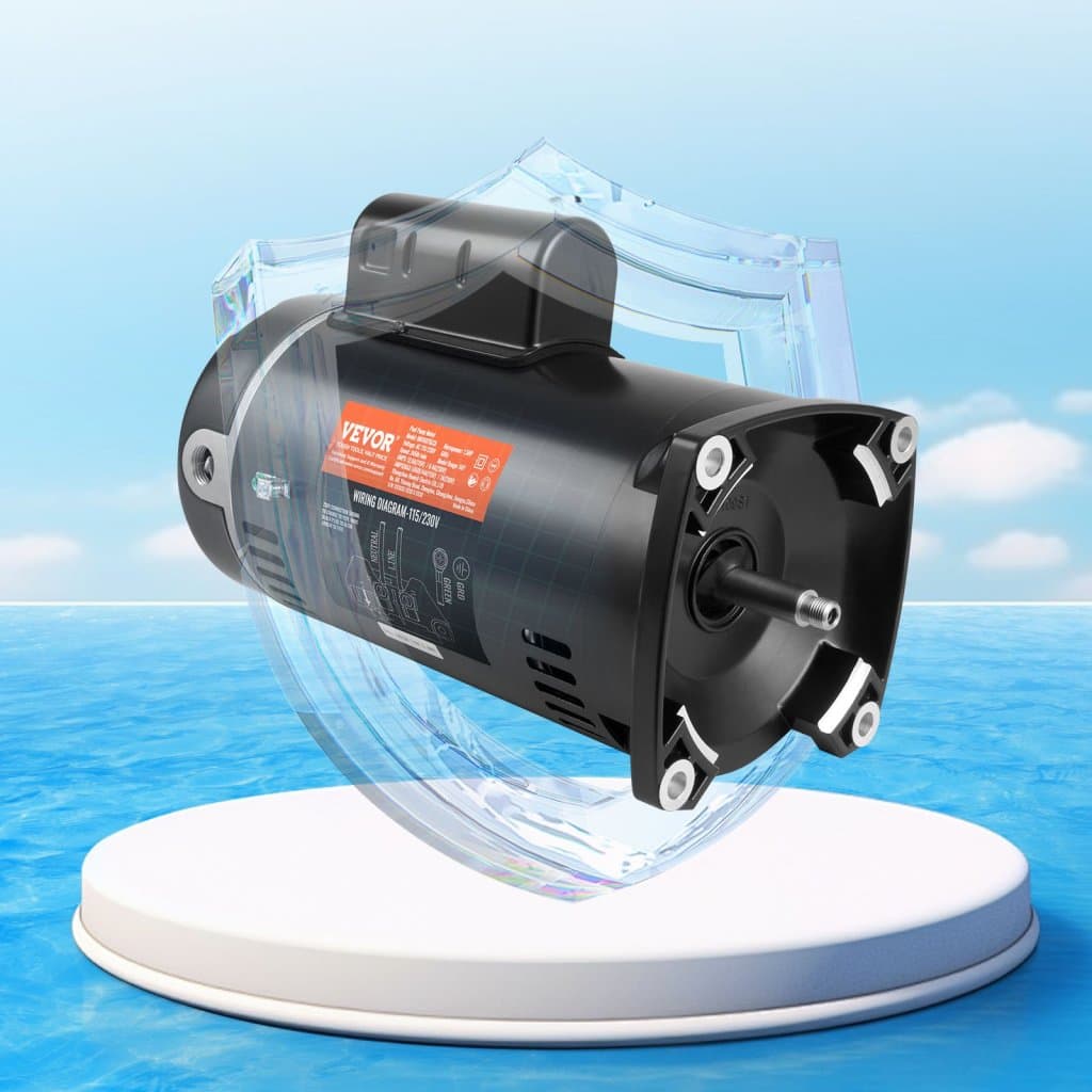 Motor alaplap 1,5 LE 115/230V 12,8/6,4A 56Y 3450 rpm. Kondenzátor 90μF/250V