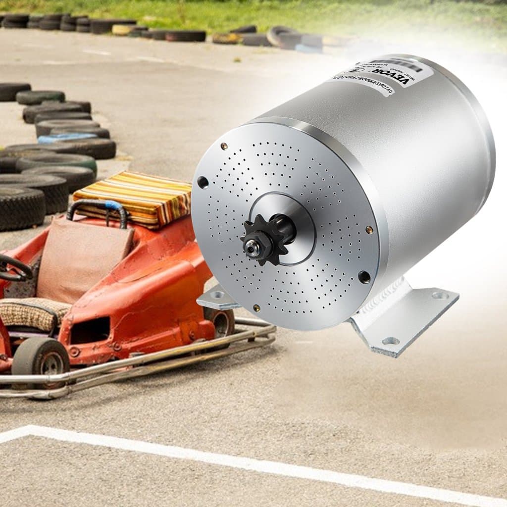 Sada bezkartáčového stejnosměrného motoru 2000 W 48 V s vysokorychlostním motorem 42 A 4300 rpm pro elektrický skútr pro golfové vozíky a invalidní vozíky
