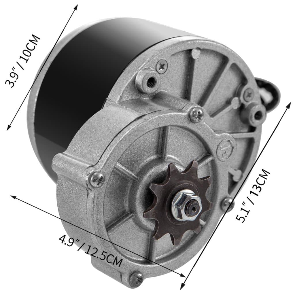 Kartáčovaný motor pro motokáru 24 V 250 W, reduktor, sada motoru pro elektrickou skútr s regulátorem otáček, rukojetí plynu, řetězem, stejnosměrným motorem pro elektrickou kolo pro elektrickou skútr, mini elektrickou skútr