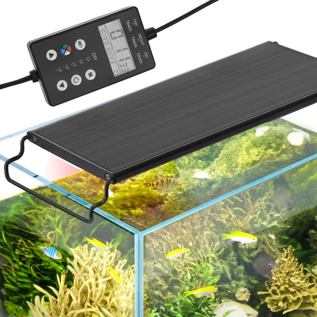 Teljes Spektrumú Akváriumvilágítás és LCD Monitor 12"-18"-os Édesvízi Akváriumokhoz 14W
