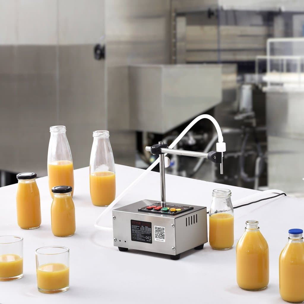 Folyadéktöltő gép, töltési kapacitás 10-4000ml, automatikus palacktöltő gép, digitális vezérlés tejhez, vízhez, borhoz, italokhoz, szójaszószhoz, ecethez, alkoholhoz (egyetlen fúvóka)