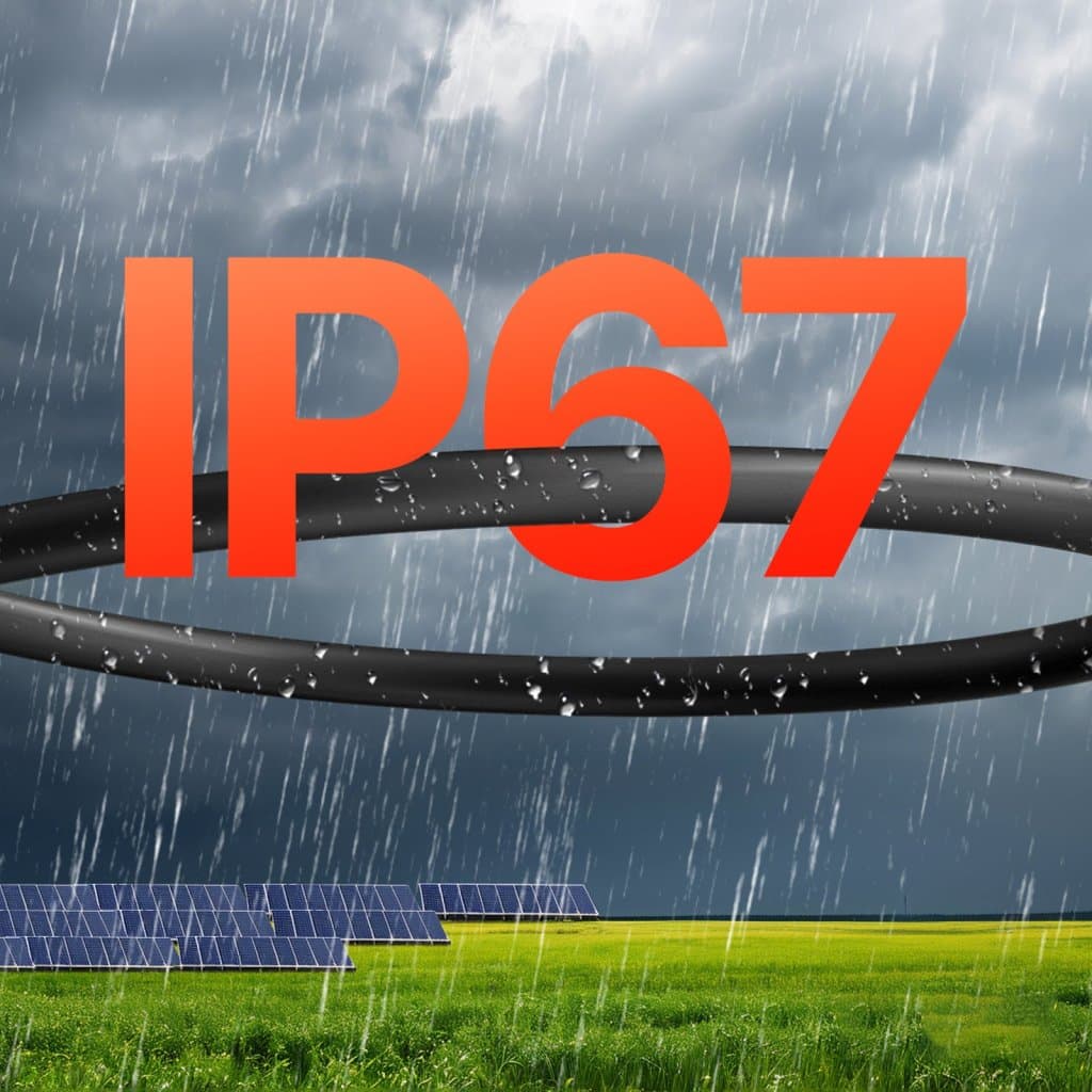 Napelem hosszabbító kábel 30,48 m/100 láb vízálló 6 mm²/10 AWG fekete