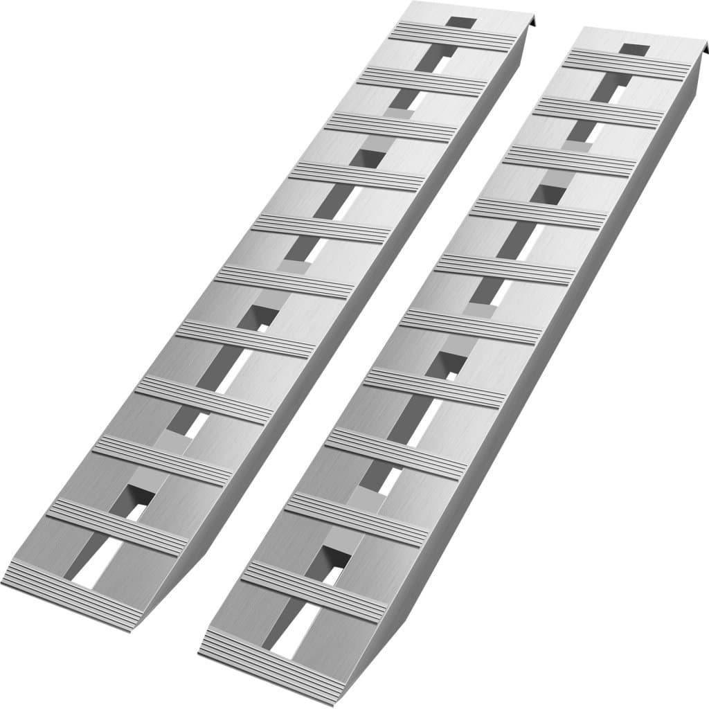 Alumínium utánfutó rámpák 152,5 x 30,5 cm, teljes magasság 2744 kg, hódfark vonóhoroggal a végén, 1 pár, 2 rámpa