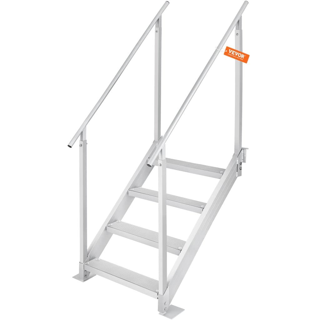 Alumínium csónakdokk-létra, állítható magasságú, 76-97 cm, 4 lépcsőfok