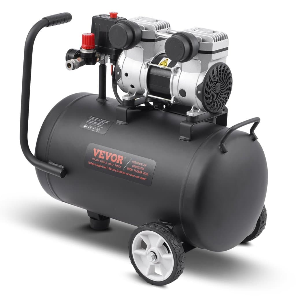 Légkompresszor Kompakt hordozható olajmentes kompresszor 8 gallon 90 PSI