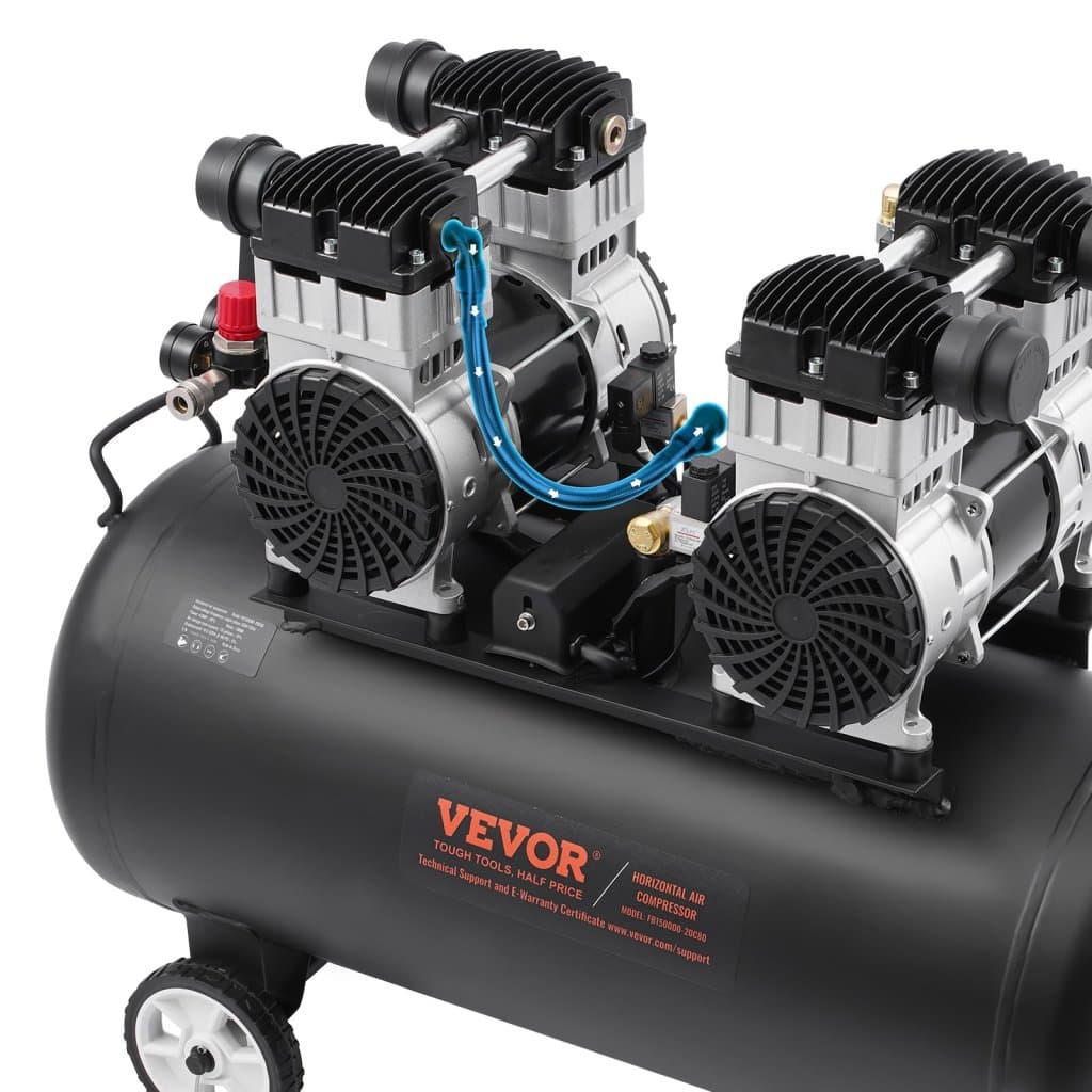 Légkompresszor Kompakt hordozható olajmentes kompresszor 20 gallon 90 PSI