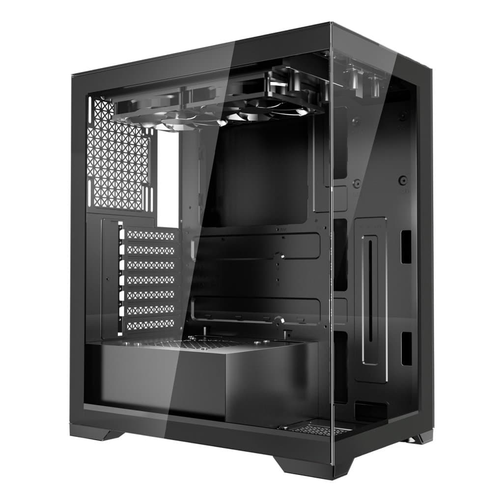 Közepes méretű toronyház gamer PC-hez 2 db 120 mm-es ventilátorral ATX alaplapokhoz