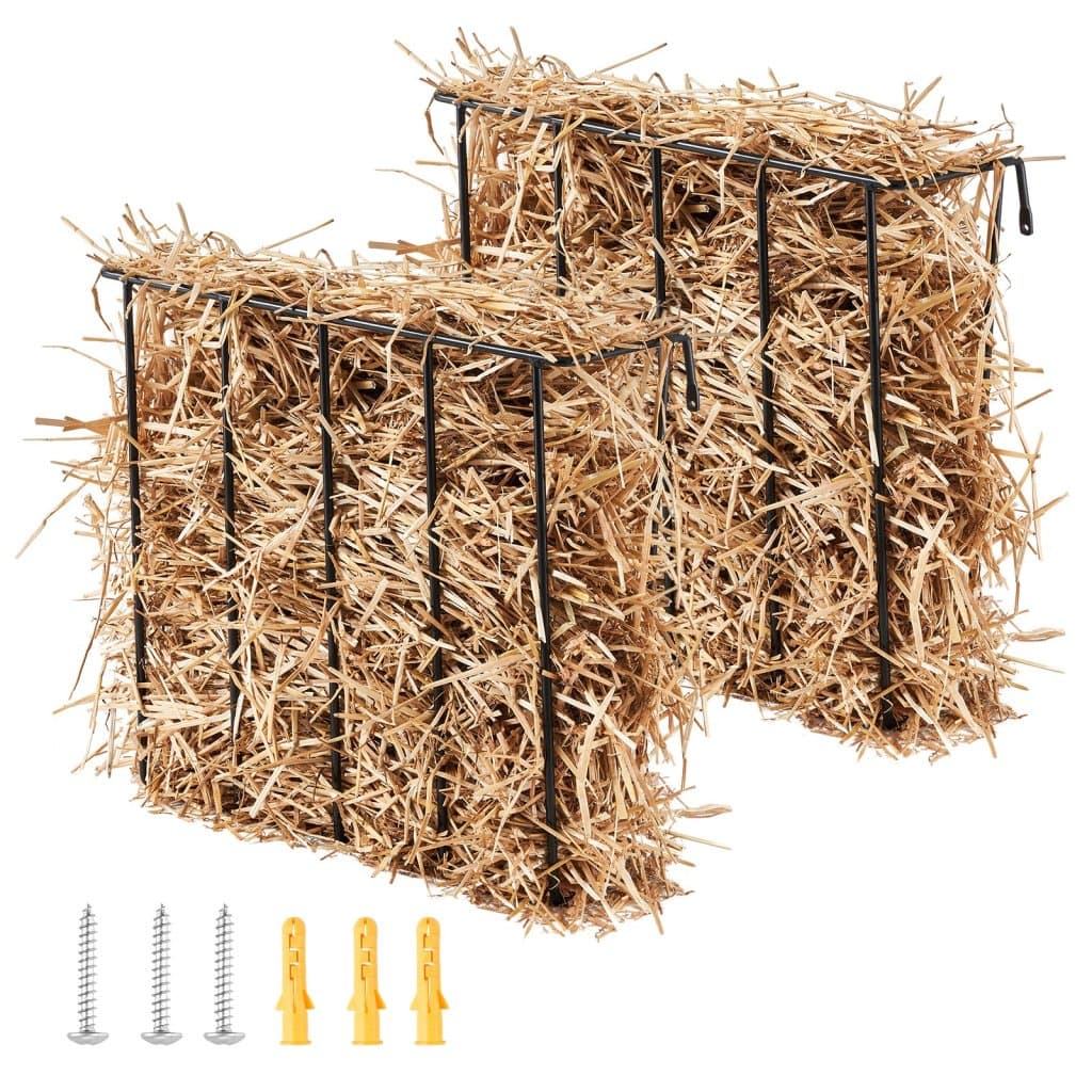 Haszonállat-szénaetető, 2 db-os csomag, 24 gallon, falra szerelhető