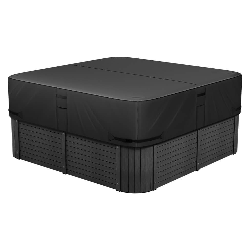 Kültéri jakuzzi takaró 2235x2235x508 mm, időjárás- és vízálló, fekete