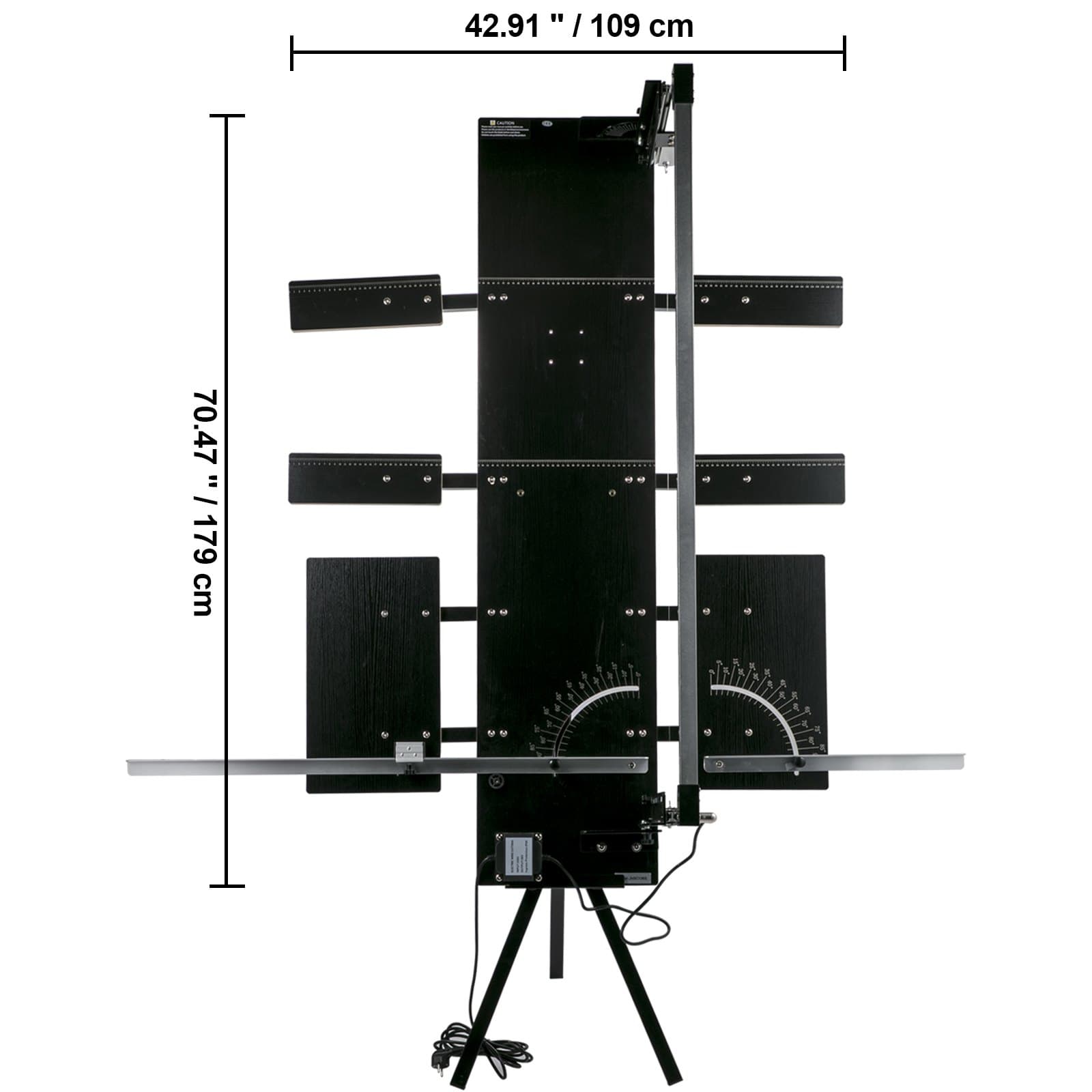 Hungarocell vágógép 42 cm Max. vágási vastagság Habvágó 115 cm Max. hossz Forródrótos habvágó 0-90° Hungarocell vágó Hat fűtőszál állvánnyal Oldalsó lemez habszivacs gyöngy pamut vágásához