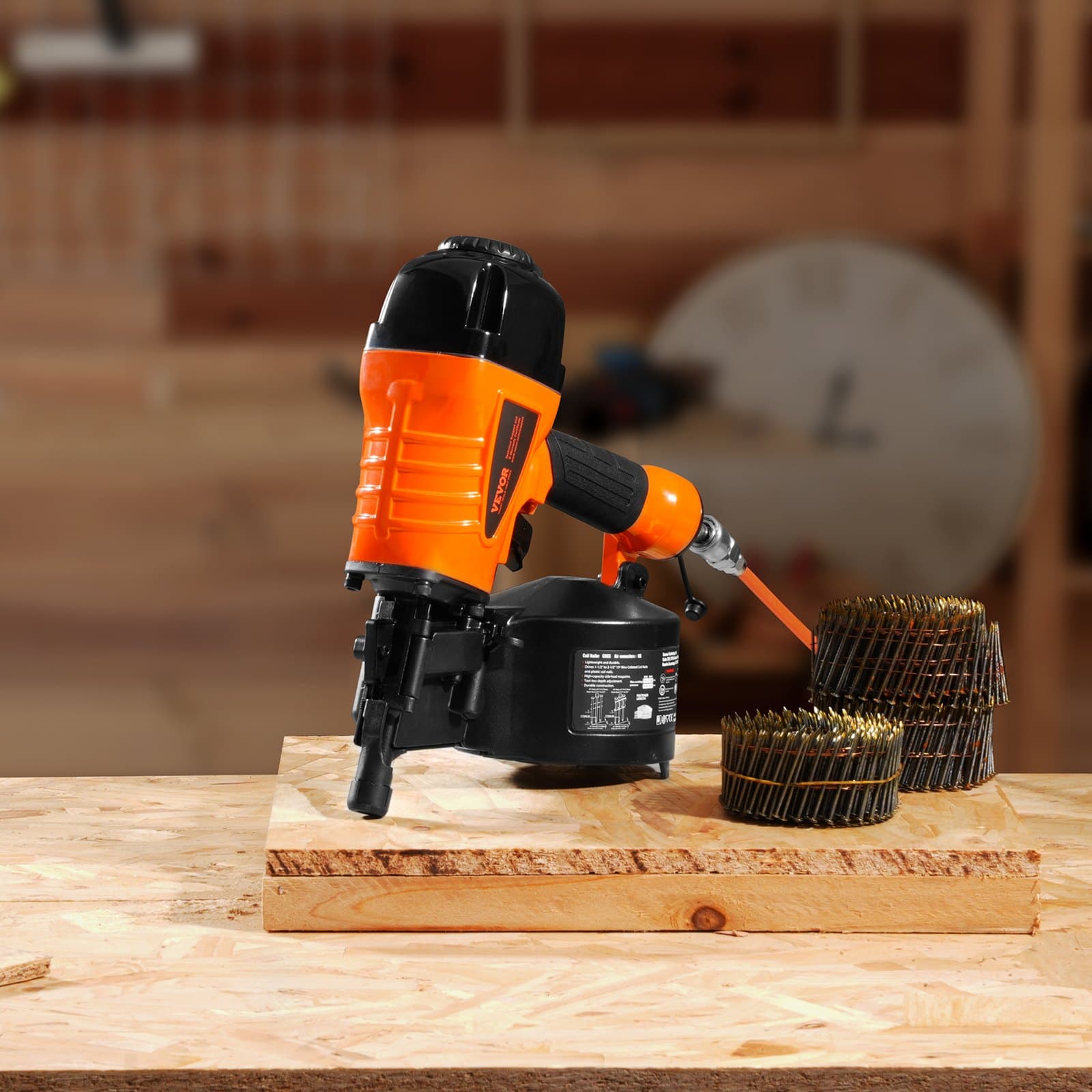 CN65 Tekercses falszegező 1-1/4" - 2-1/2" 15 fokos pneumatikus szegezőpisztoly