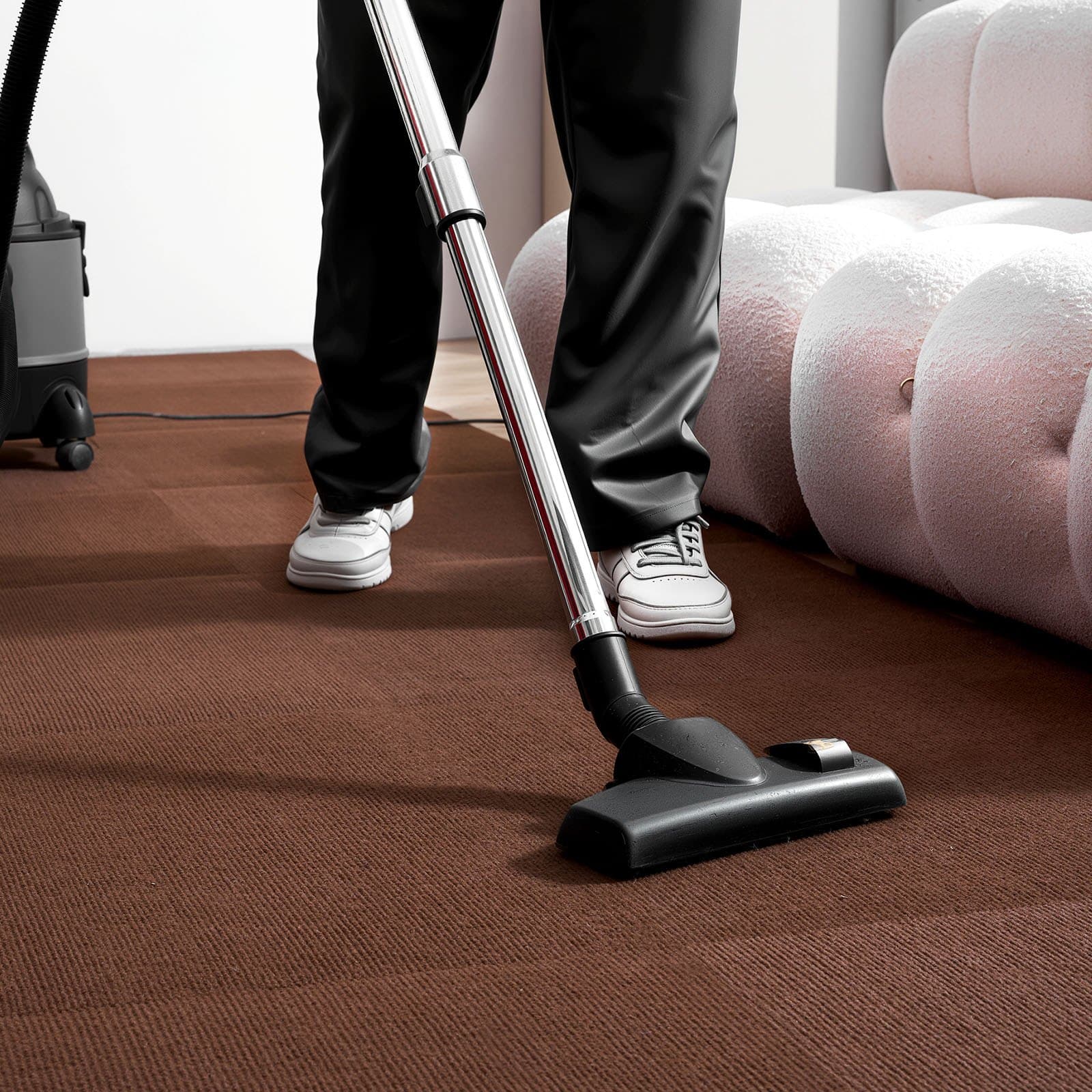 Szőnyeglapok 610x610 mm 20 db öntapadós, barna színű, lehúzható és felragasztható szőnyeg