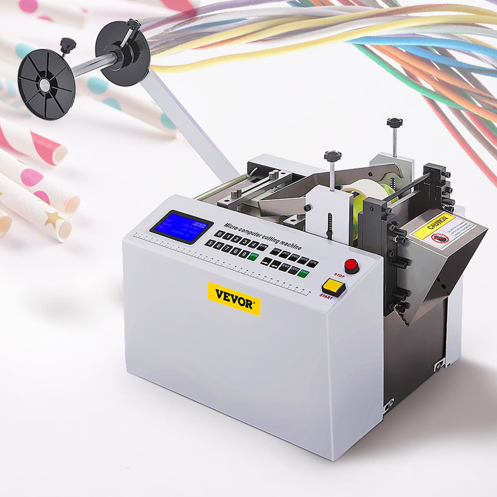 FlowerW YS-100 hőre zsugorodó csővágó, csővágó, PVC csővágó gép, szélesség 100 mm, automatikus kábelcső-vágó, PVC csővágó PVC hőre zsugorodó csőhöz