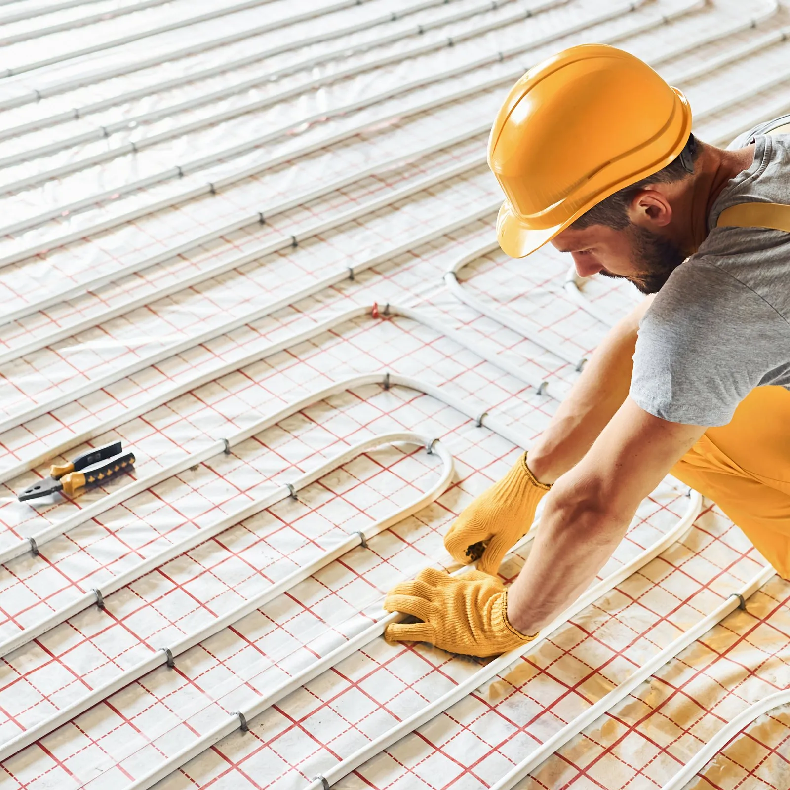 PEX-AL-PEX cső, 300 m, 16 mm átmérőjű alumínium-műanyag kompozit cső Oxigénzáró padlófűtés PEX cső, 2 mm vastagságú padlófűtés belső alumínium réteg PEX cső Cső