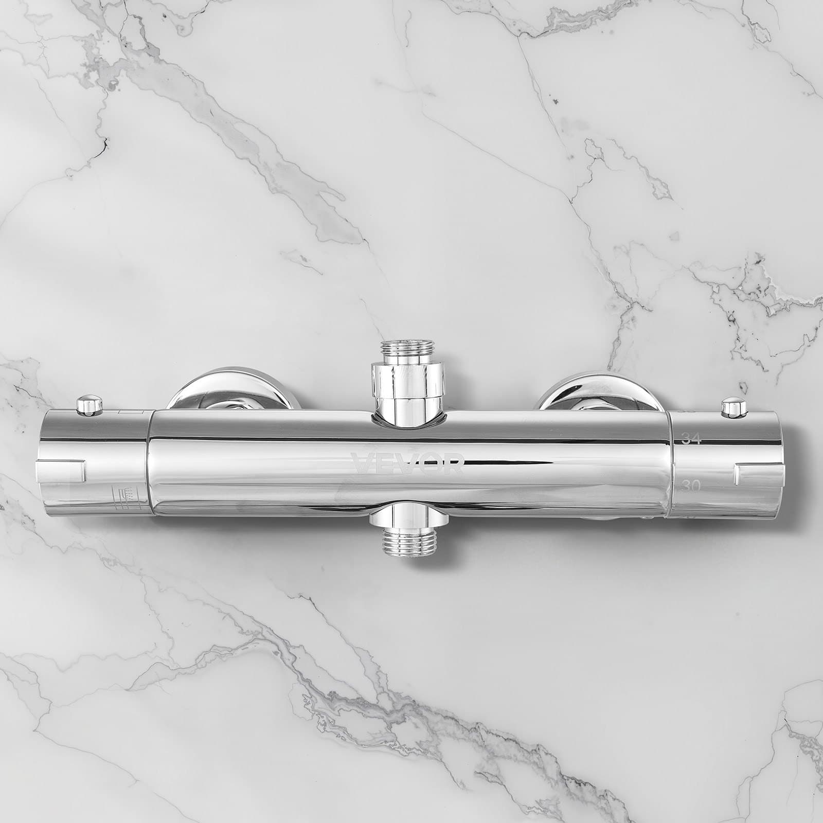 Termosztatikus zuhanycsaptelep szelep, 38℃ Secure Lock termosztatikus keverőszelep, meleg/hideg vizes zuhanycsaptelep hőmérséklet-szabályozó szelepek állandó vízhőmérséklettel fürdőszobába, lakókocsiba, lakókocsiba