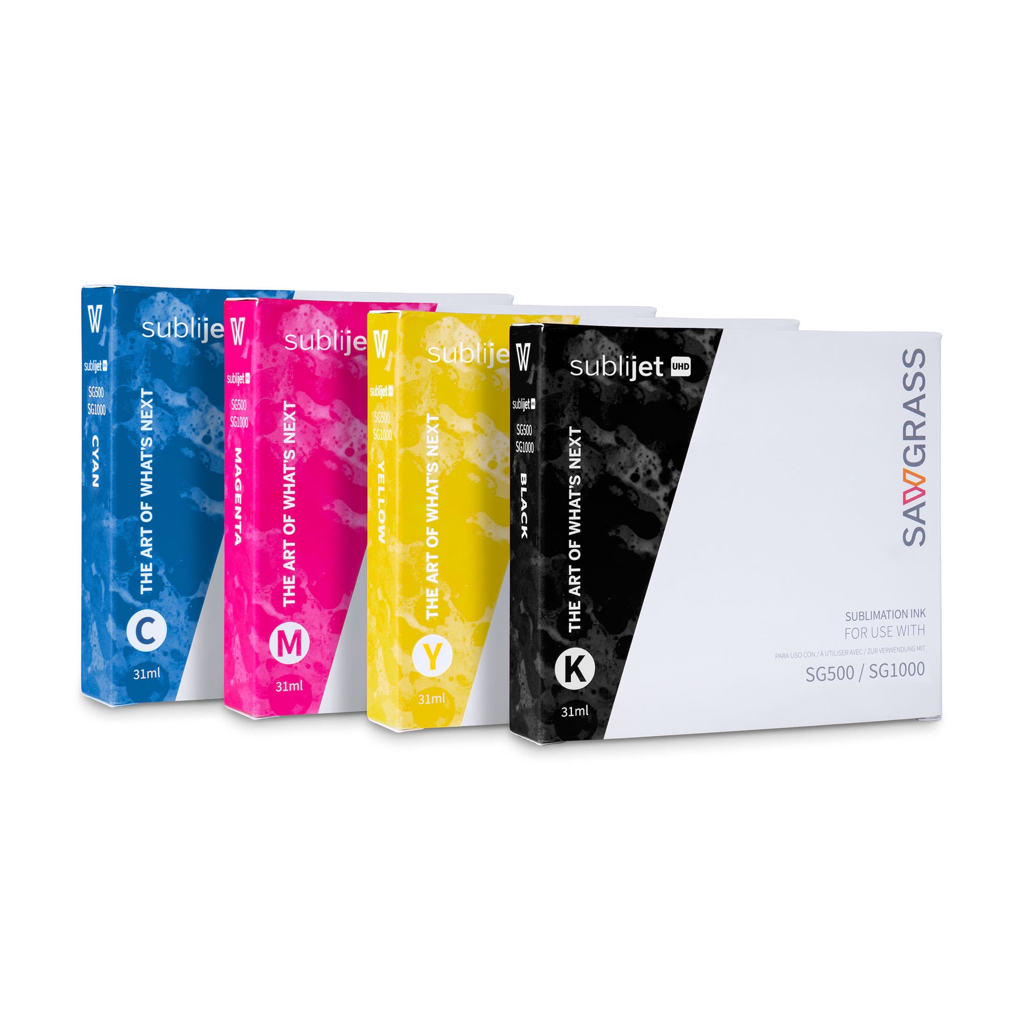 SubliJet UHD Virtuoso SG-500/1000 nyomtatóhoz, 31 ml-es patronok, különböző színek