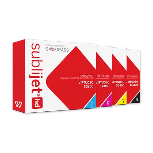 SubliJet HD Virtuoso SG-800-hoz, 68 ml/75 ml patronok, különböző színek