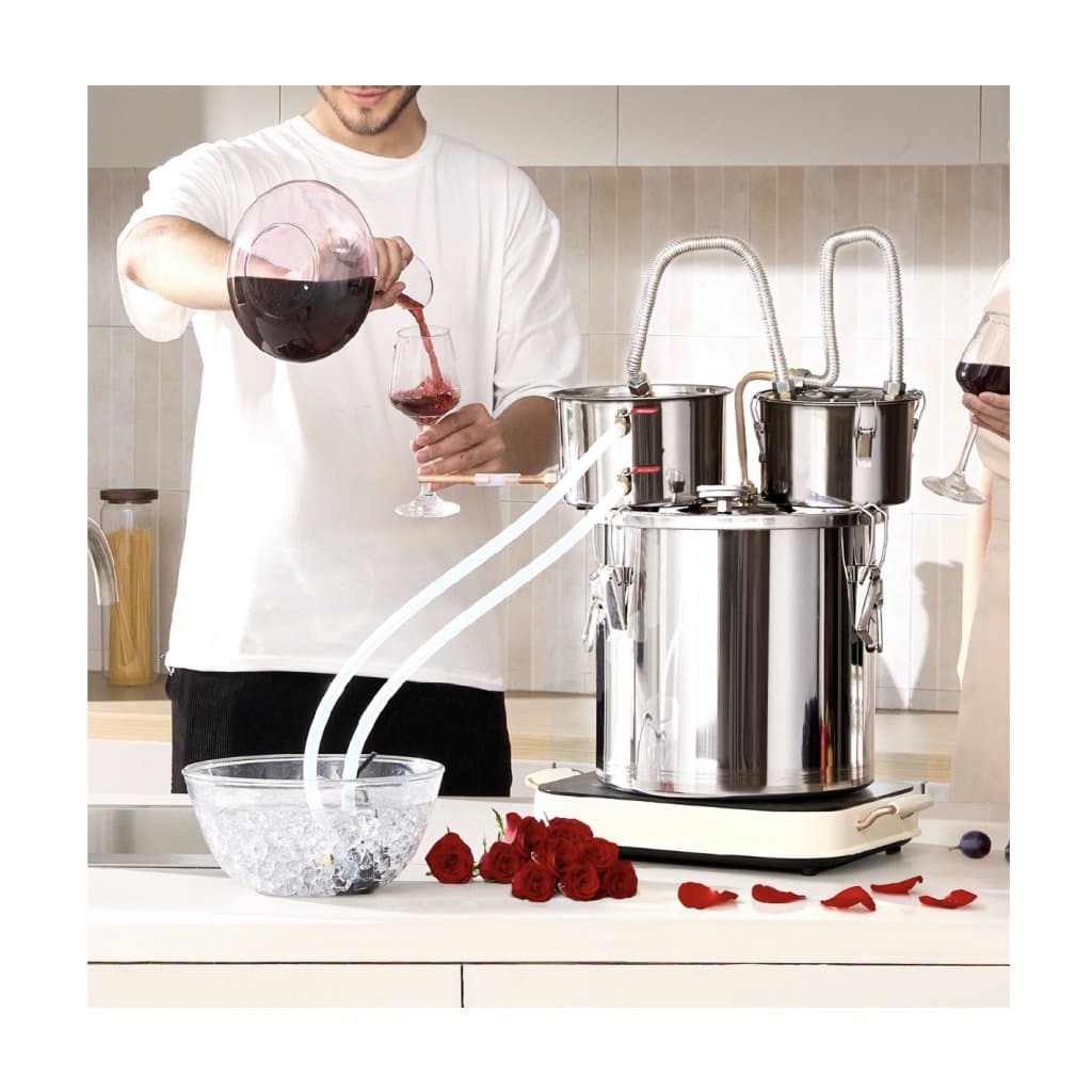 Moonshine szénsavmentes víz 5 gallonos alkohollepárló Thumper hengerrel és 8 W-os vízpumpával