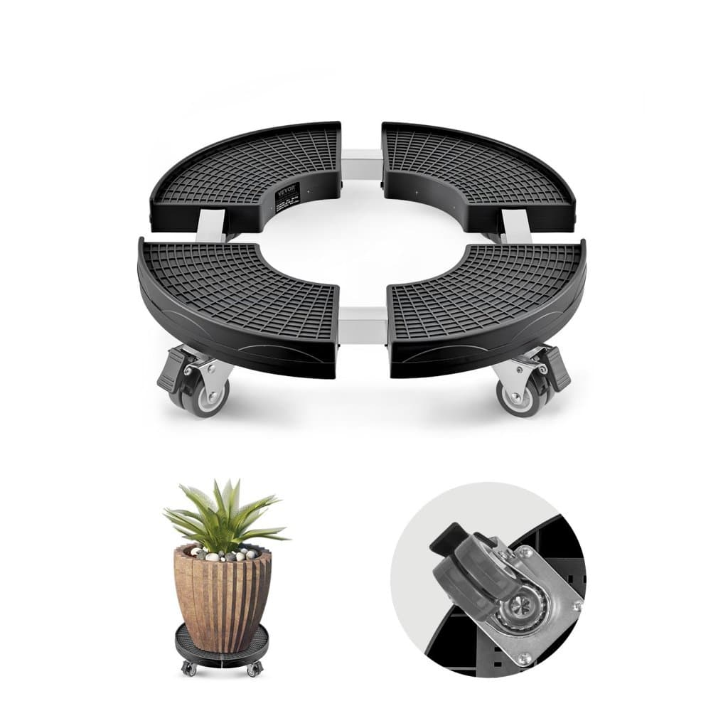 Szemeteskocsi 15-22,8 hüvelykes kerekekkel, állítható kerek bútorkocsi