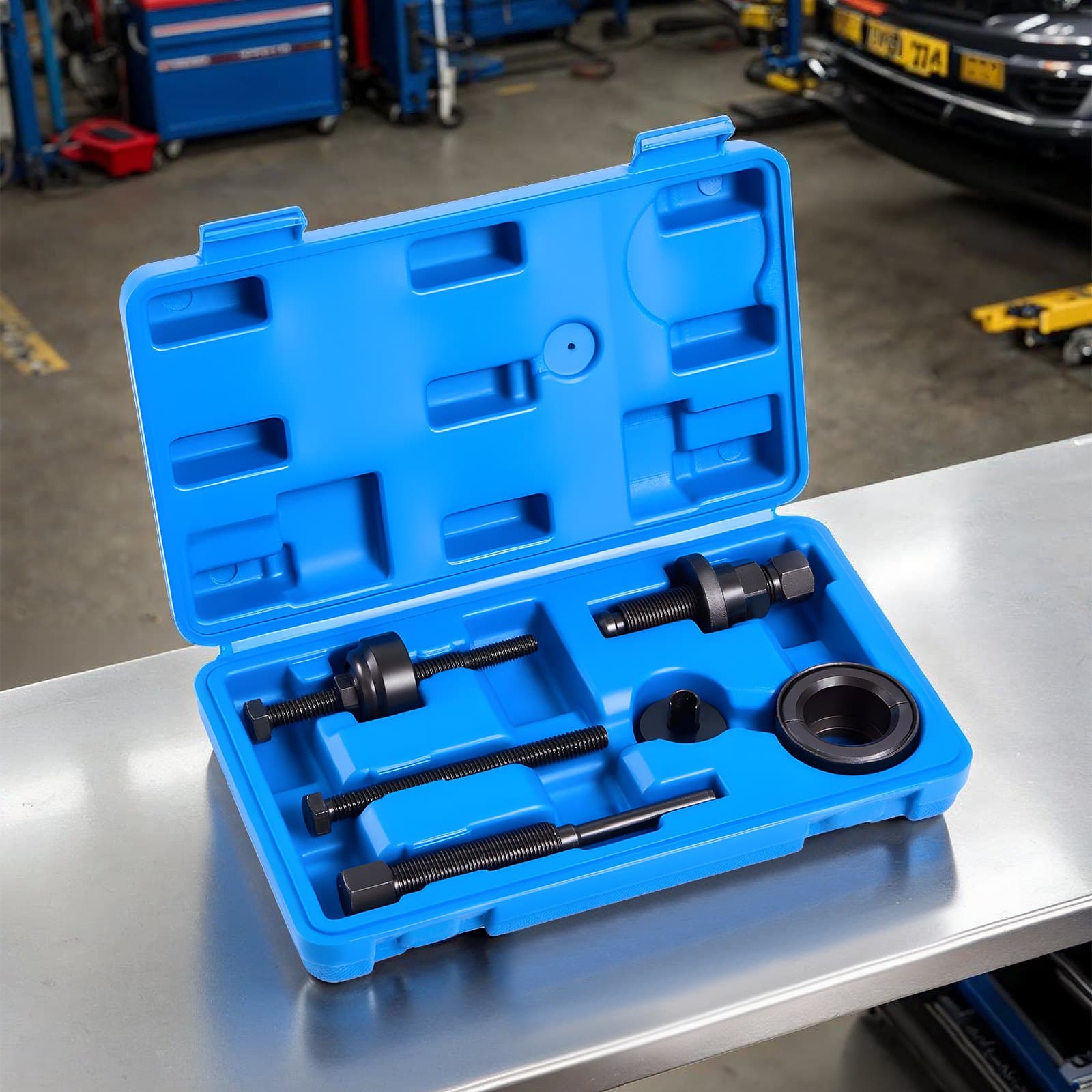 Szervokormány-szivattyú szíjtárcsa lehúzó és beszerelő szerszámkészlet Ford GM-hez