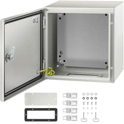 NEMA acél burkolat, 12 x 12 x 8'' NEMA 4X acél elektromos doboz, IP66 vízálló és porálló, kültéri/beltéri elektromos csatlakozódoboz, szerelőlappal - miniatúra 2