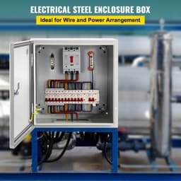 NEMA acél burkolat, 12 x 12 x 8'' NEMA 4X acél elektromos doboz, IP66 vízálló és porálló, kültéri/beltéri elektromos csatlakozódoboz, szerelőlappal - miniatúra 8