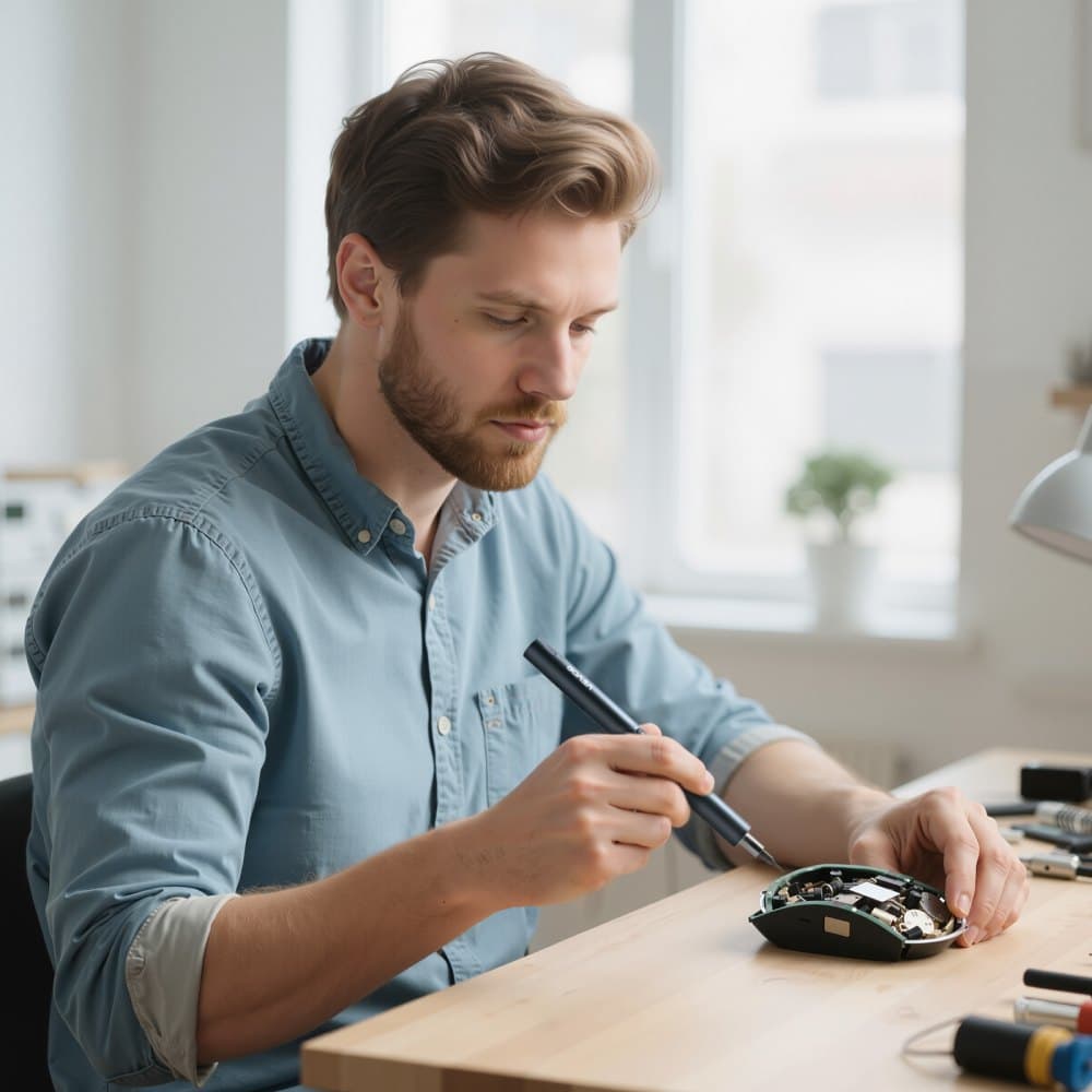 Elektromos precíziós csavarhúzó készlet, 48 mágneses bit, mini elektromos csavarhúzó mágneses tárolódobozzal, S2 acél bitek, LED világítás, C típusú töltés, telefon, laptop és elektronikai javításhoz