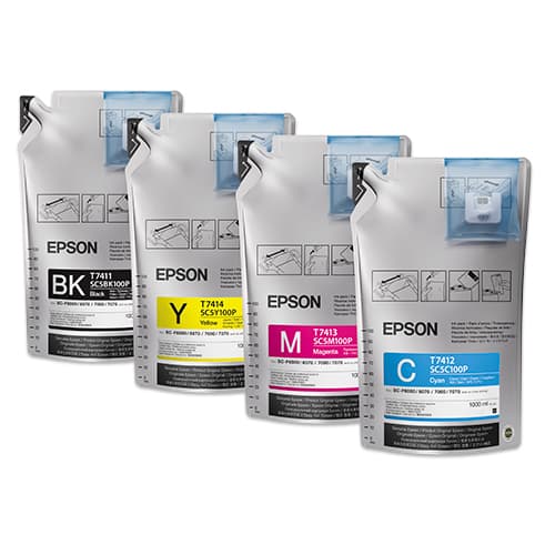 Epson UltraChrome DS, SureColor F6000/F6200/F7200/F9200/F9300 nyomtatókhoz, 1000 ml-es tintapatron, többféle színben