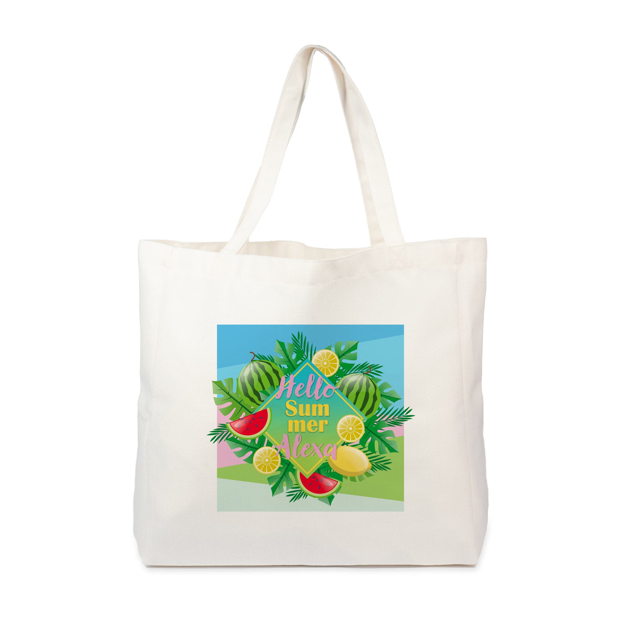 Sublistar® Fehér bevásárlótáska fülekkel, méret (HxMxSZ) 40 x 38,5 x 11 cm, 5 db/csomag, 100 db/karton