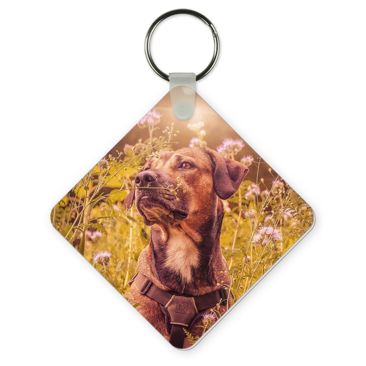 UNISUB kulcscímke négyzet alakú, 57 x 57 mm méretű, fényes fehér, 50 db/karton