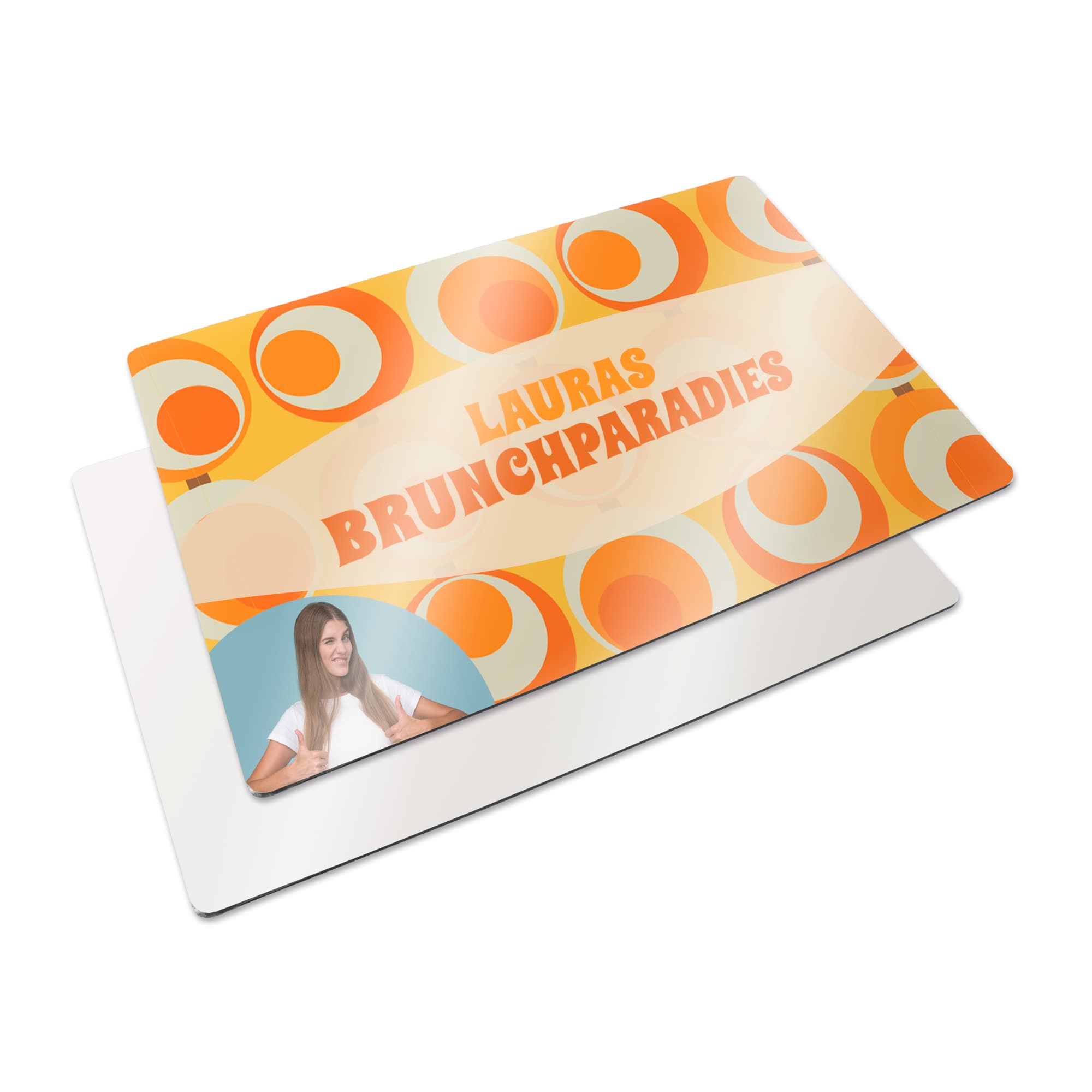 Sublistar® MDF lapos alaplap TRAY-L fa tálcához, fényes fehér, 418 x 286 x 3 mm méret, 50 db/karton