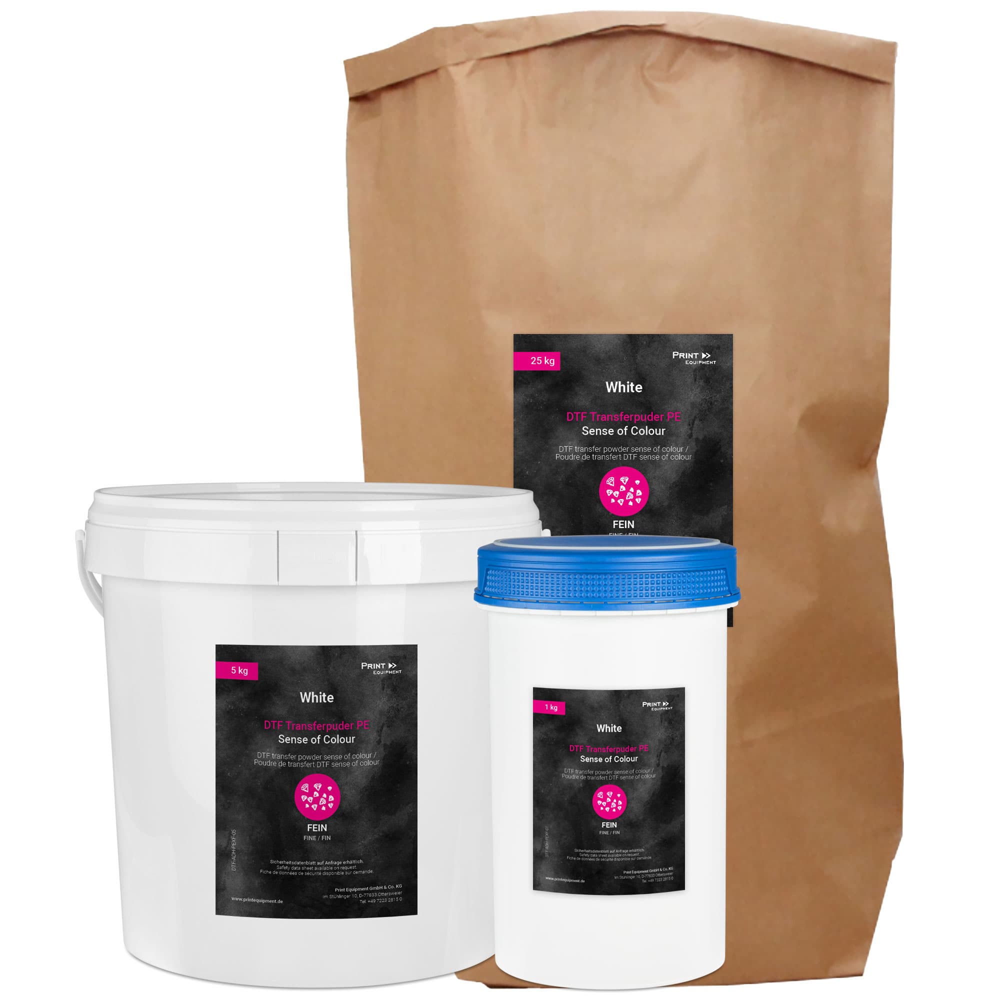 DTF transzferpor Sense of Colour, finom szövetszerkezethez, különböző változatokban