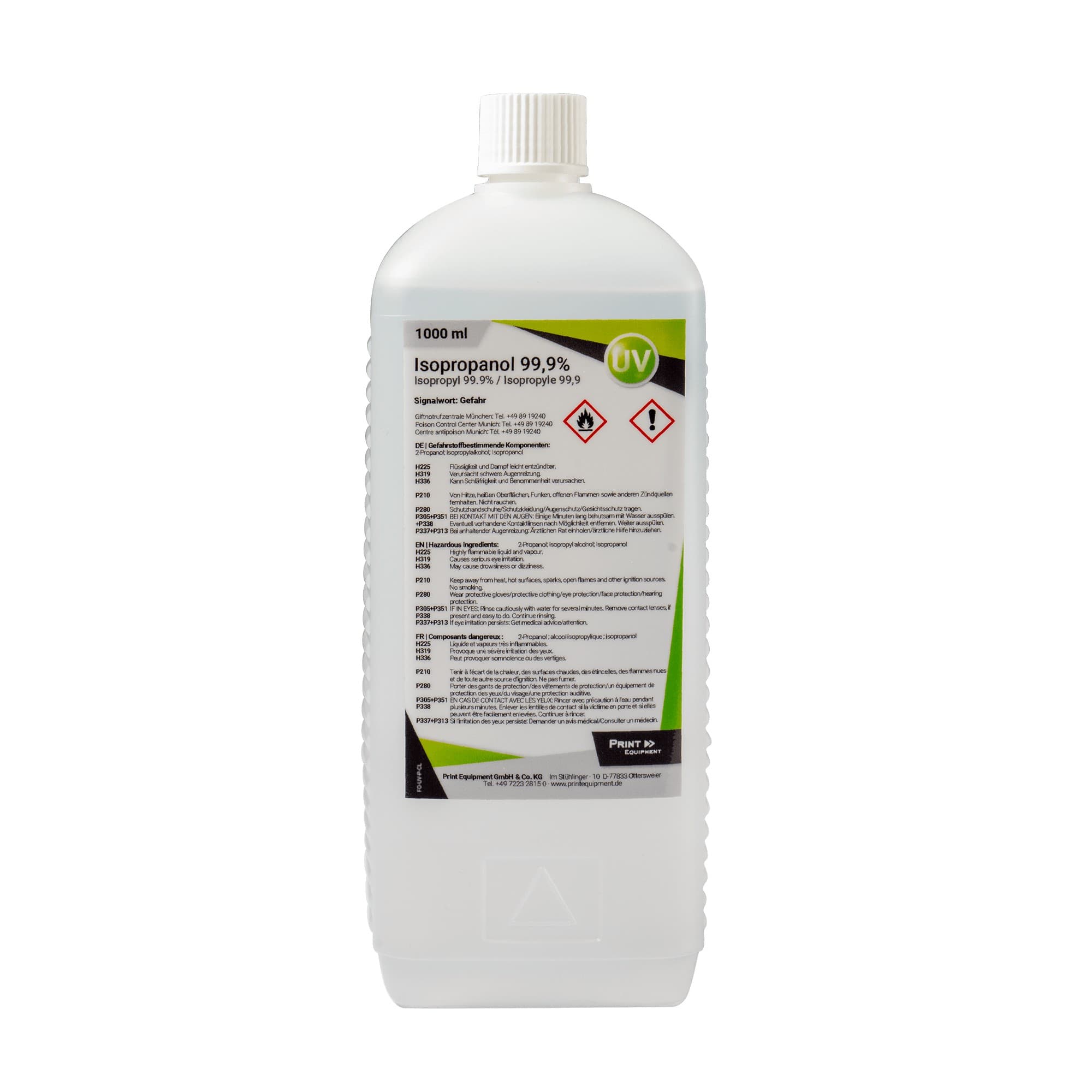 Izopropanol 99,9%, 1.000 ml-es palack, XPJ 461UF/661UF, 1462UF készülékekhez