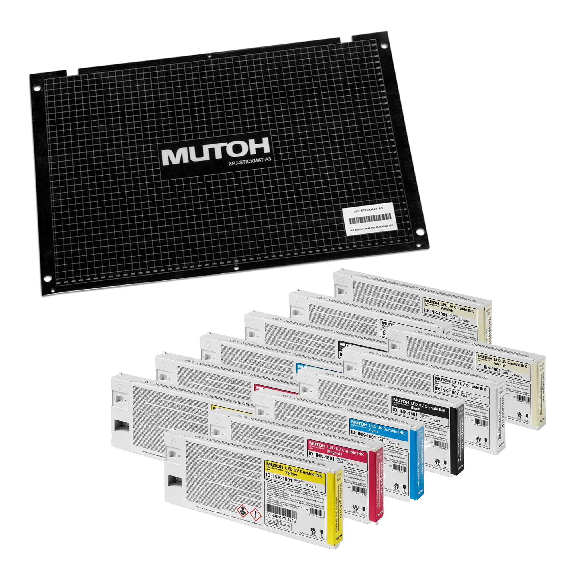 DTO kezdőcsomag, KEMÉNY, (XJP-STICKMAT-A3, 12 db Tinte HARD matricával)