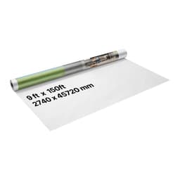 Házburkolat, 2740 x 45720 mm, 0,13 mm vastag párazáró, strapabíró műanyag fólia szakadásálló, ereszthető szövetből készült párazáró bevonattal lakossági és kereskedelmi építkezésekhez, fehér - miniatúra 2