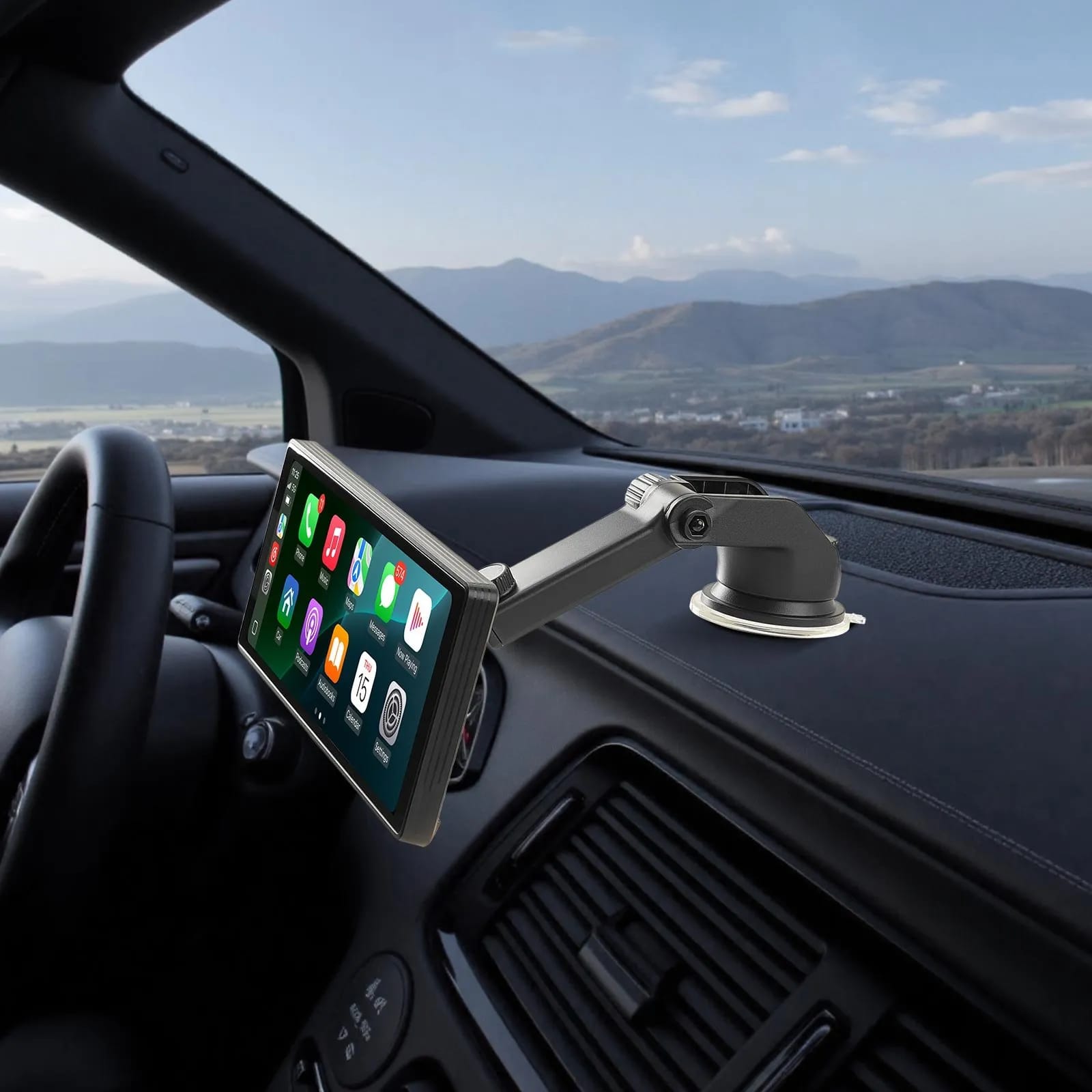 Autórádió, CarPlay, érintőképernyős, 10 hüvelykes, Apple, Android, Auto, Bluetooth