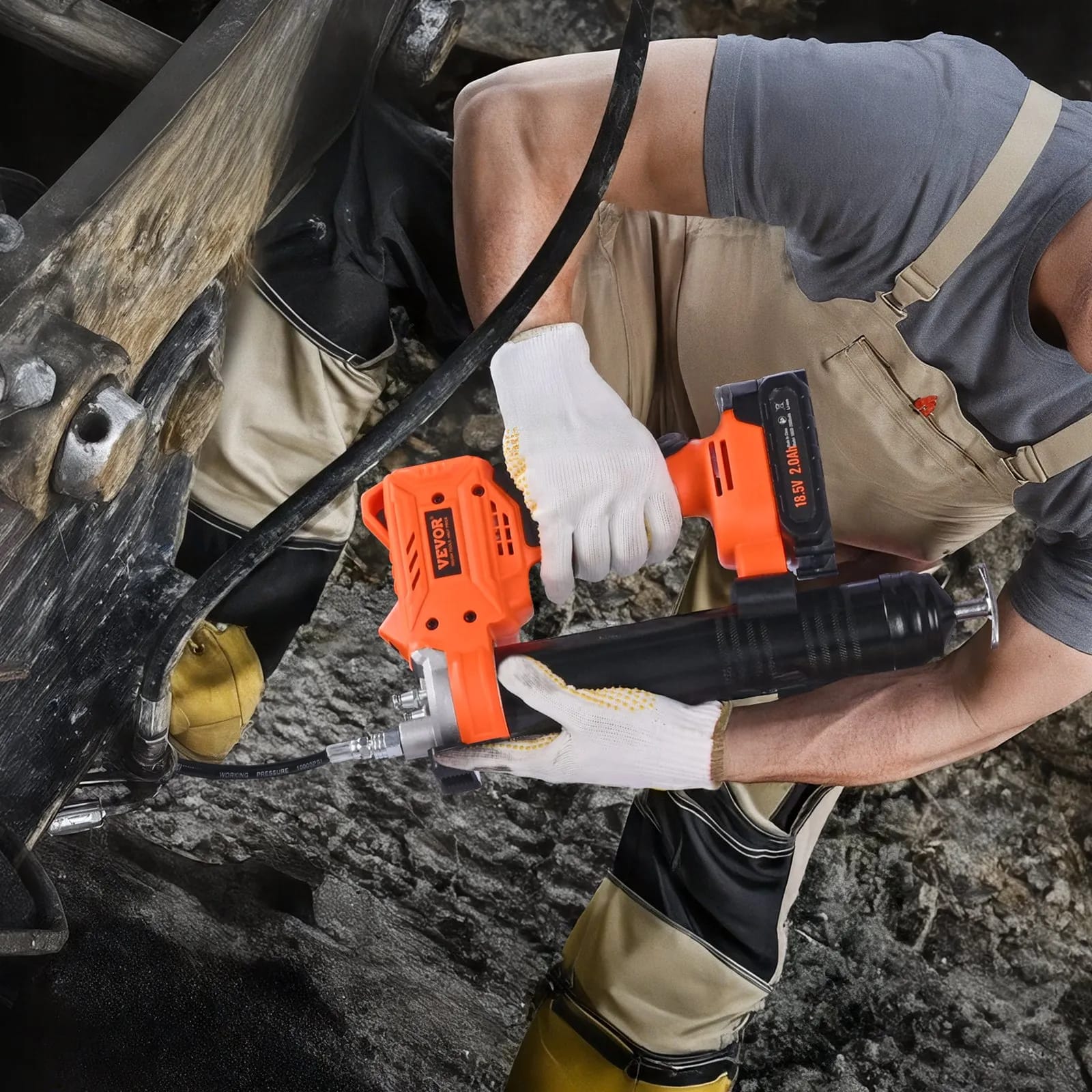 Akkus zsírzóprés 8000 PSI 20 V-os akkumulátoros zsírzóprés (csak szerszám)