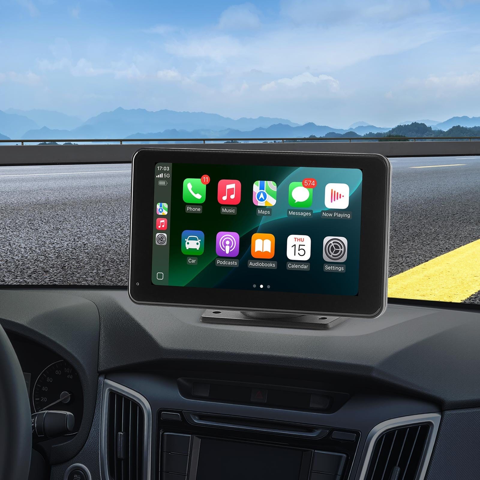 Autórádió CarPlay Érintőképernyő 7 hüvelykes Apple Android Automatikus tolatókamera