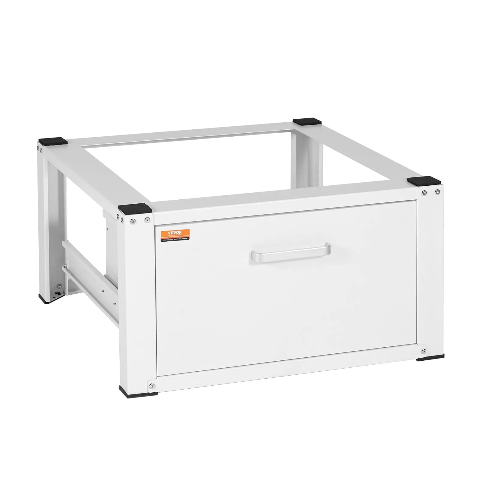 Mosógépállvány 686 mm széles x 366 mm magas, mosó- és szárítógép talp, univerzális, 299 kg-os kapacitással, strapabíró, multifunkciós mosógép talp fiókkal és gazdag tartozékválasztékkal