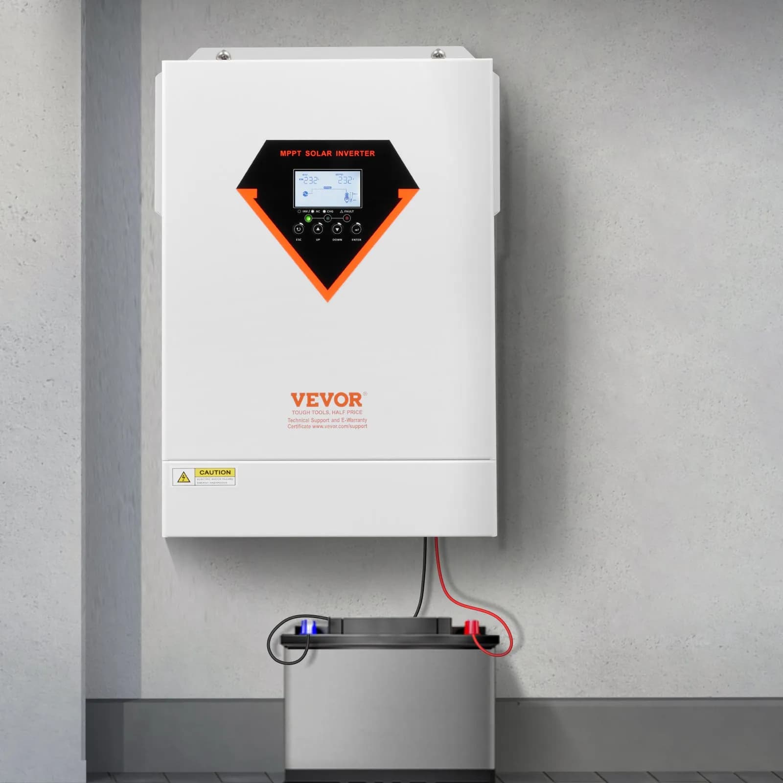 Hibrid napelemes inverteres töltő 6000 W 220/230 V WIFI beépített 120 A MPPT vezérlővel