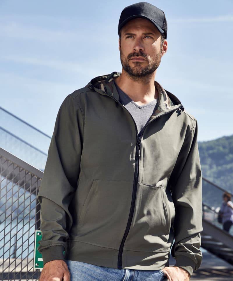 Daiber | JN 1146 - Férfi 2 rétegű softshell dzseki kapucnival
