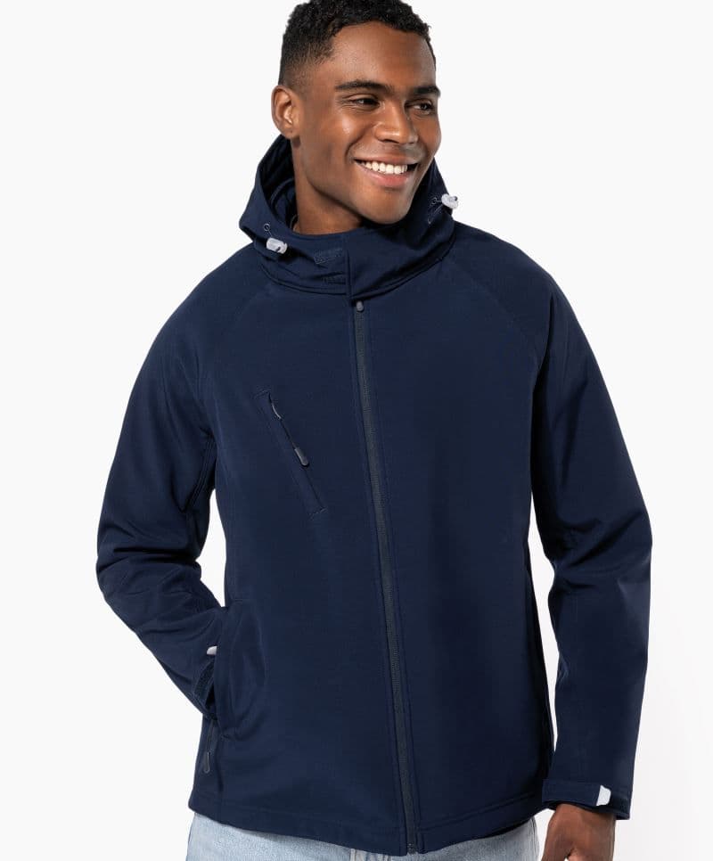 Kariban | K 413 - Férfi 3 rétegű softshell kabát kapucnival