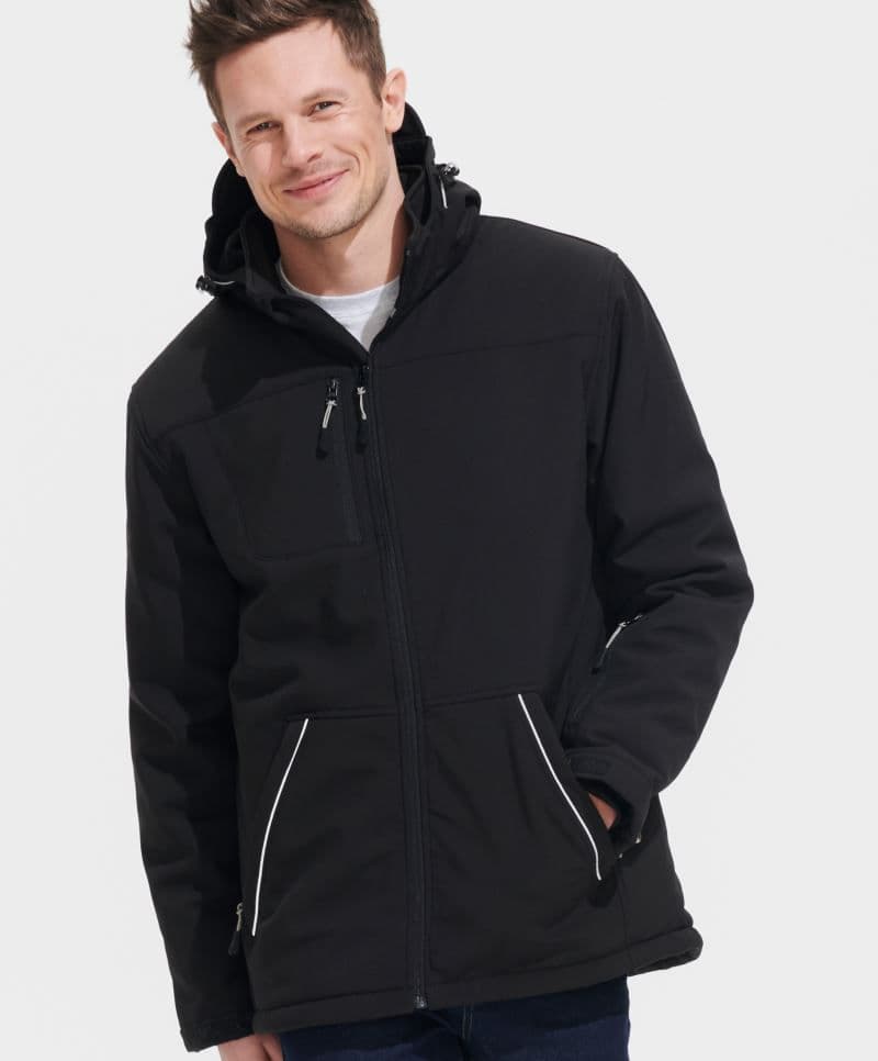 SOL'S | Rock Men - Férfi 3 rétegű téli softshell dzseki