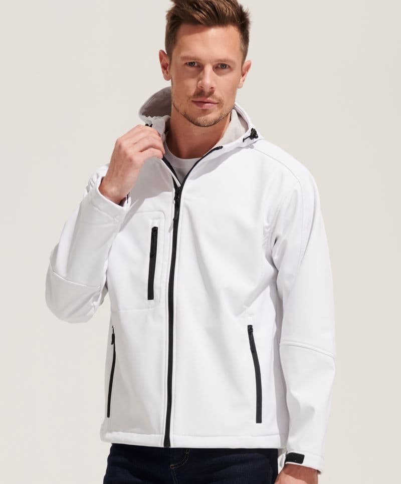 SOL'S | Replay Men - Férfi 3 rétegű softshell kabát kapucnival