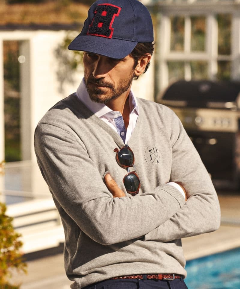James Harvest | Ashland V-Neck - Férfi V-nyakú pulóver